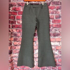 Smythe Black and White Flare Bottoms with Tailored Fit